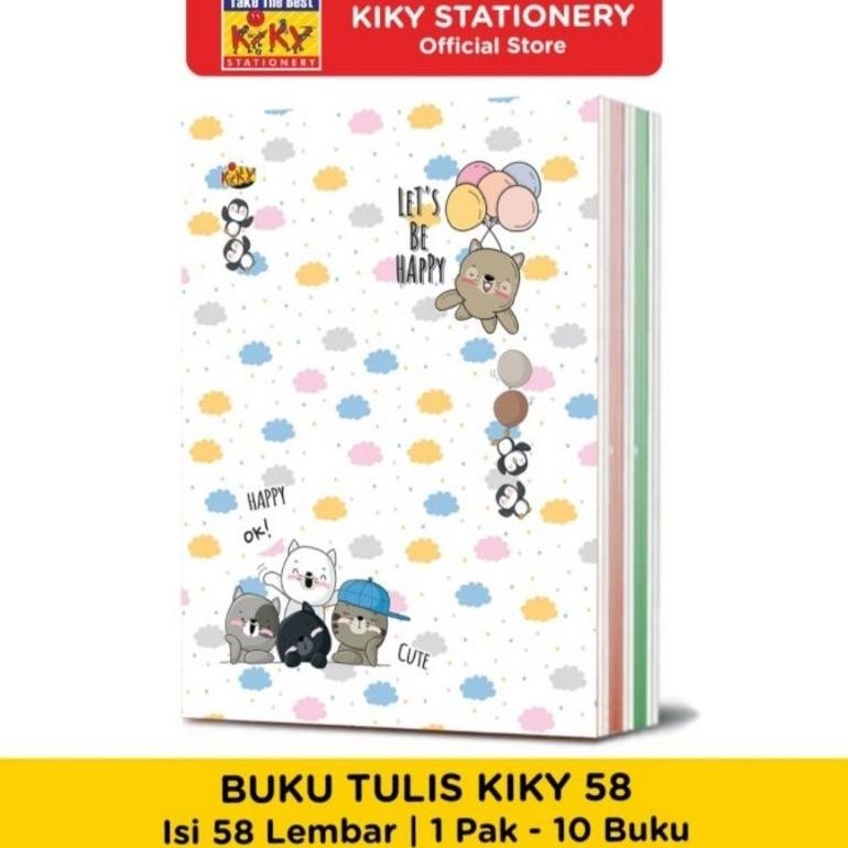 

Premium Buku Tulis Kiky 58L/10 Buku ( Garis Berwarna ) Gratis Ongkir