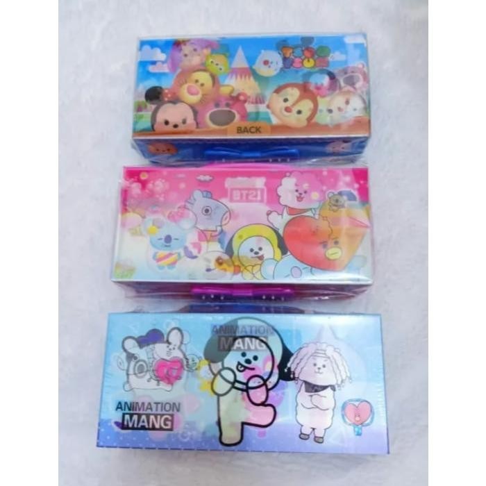 

Kotak Pensil 3D/ Kotak Pensil 3 Tingkat Motrif Kartun&Anime Lucu/Kotak Pensil Kode Tiga Tingkat (Murmer)