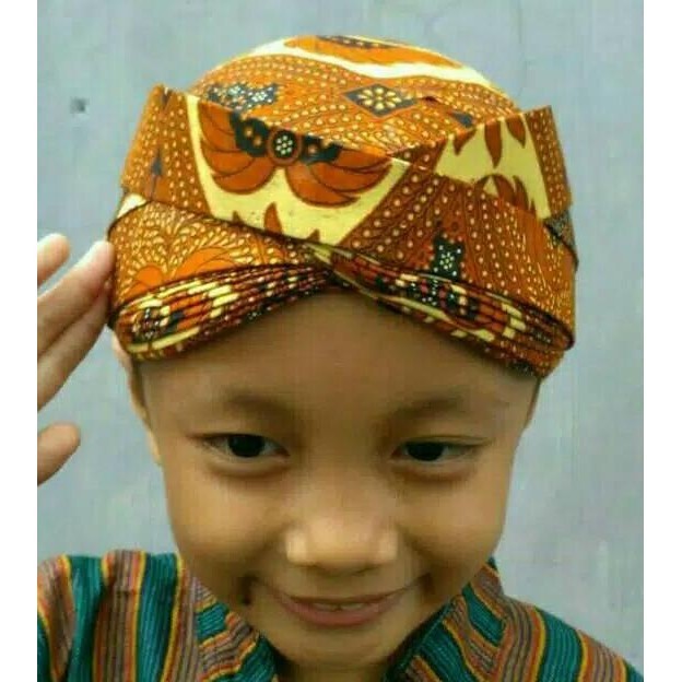 Murah Blangkon Solo Anak- Blangkon Anak - Blangkon Solo Batik Jebeh -Blangkon Murah