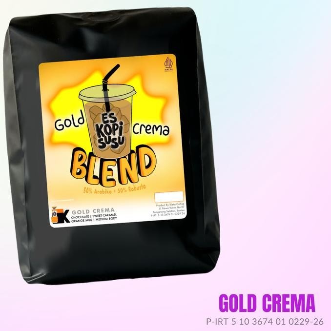 

Kopi Gold Crema Espresso Blend 1Kg Untuk Kopi Susu