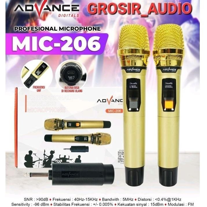 By05 ADVANCE 206 ,MIC WIRELESS ADVANCE 206 ,MIC SH W702 ,MIC SH Y260 ,MICROPHONE WIRELESS ADVANCE 20