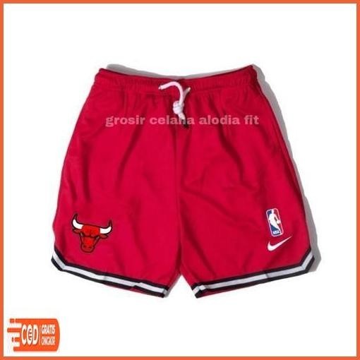 Termurah Celana Basketball Chicago Bulls Pacth Bordir Stretch Jaminan Original