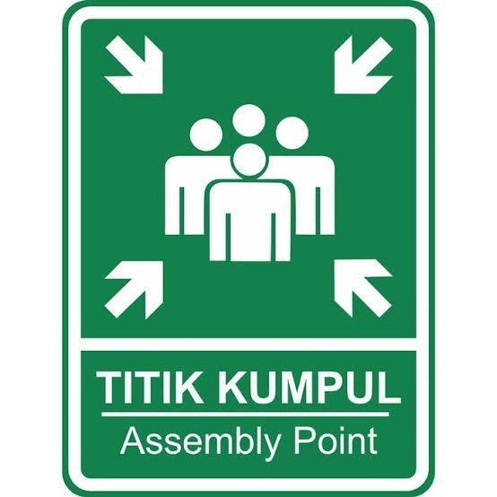 

Sticker Titik Kumpul. Assembly Point. Ukuran 40x60cm Tanpa Plat