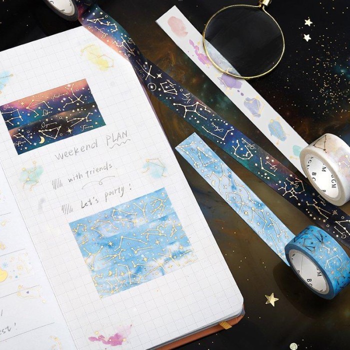 

BGM Light & Dark Constellation Washi Tape