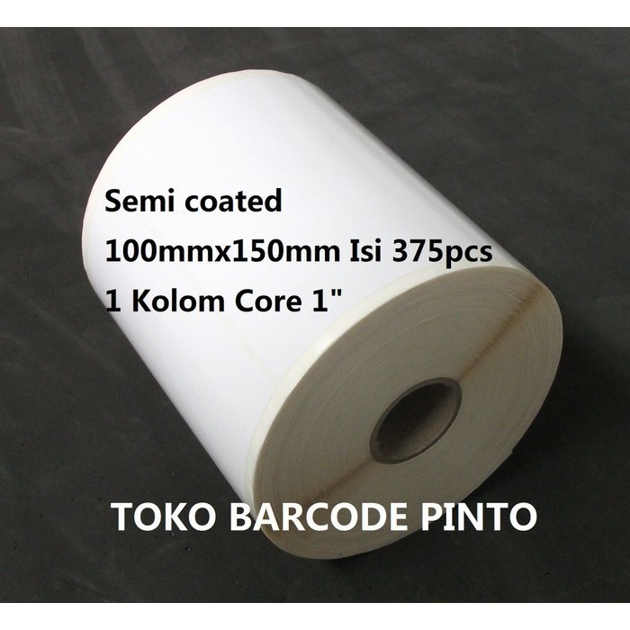 

Label Semi Coated TOP 100x150mm 1Line 375pcs Gap 2mm Core 1 Inchi