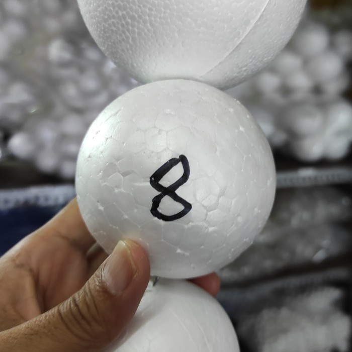

la gabus putih diameter 8 cm tebal mulus styrofoam 8cm bulat
