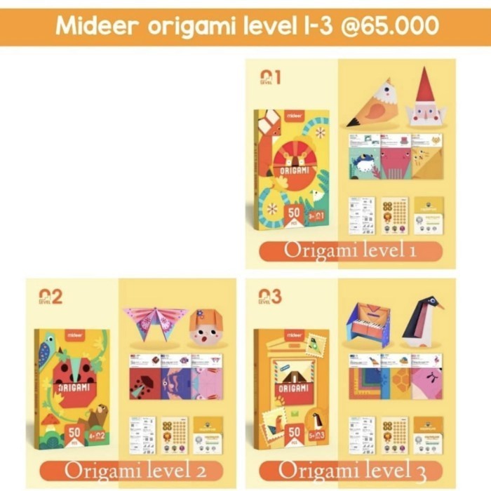 

Mideer origami Level 1-3