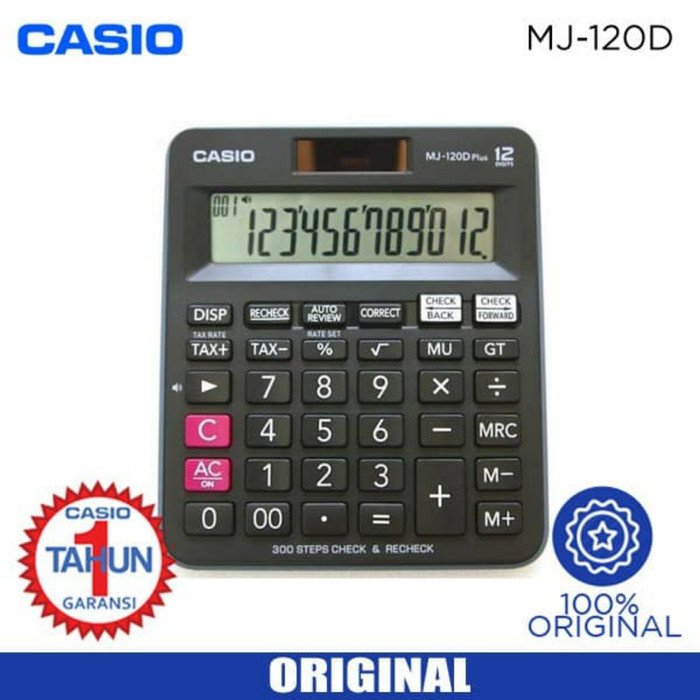 

Calculator MJ 120 D Check and Recheck