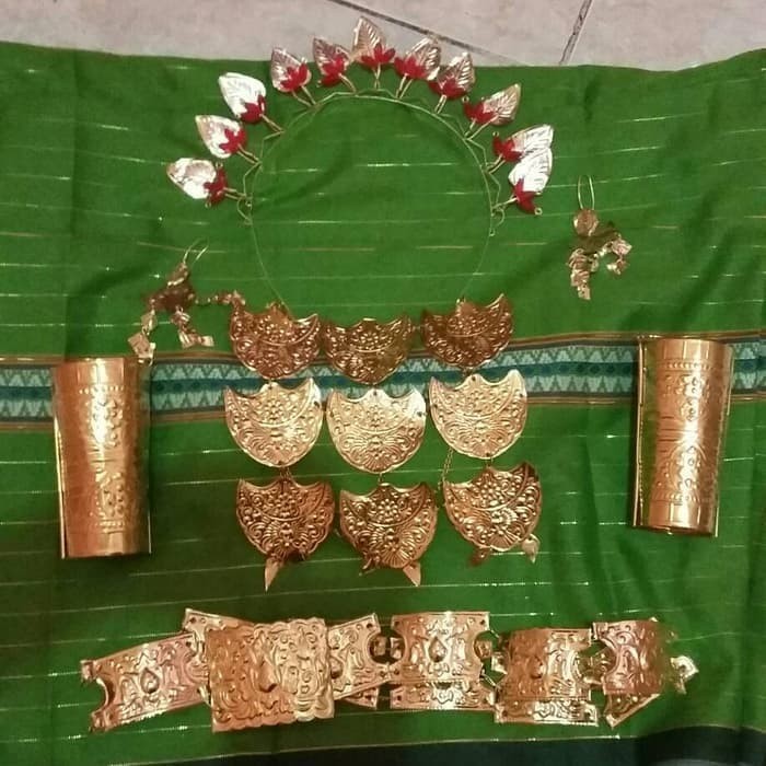Set Aksesoris Adat Sulawesi Selatan - Baju Bodo (Anak-Anak)
