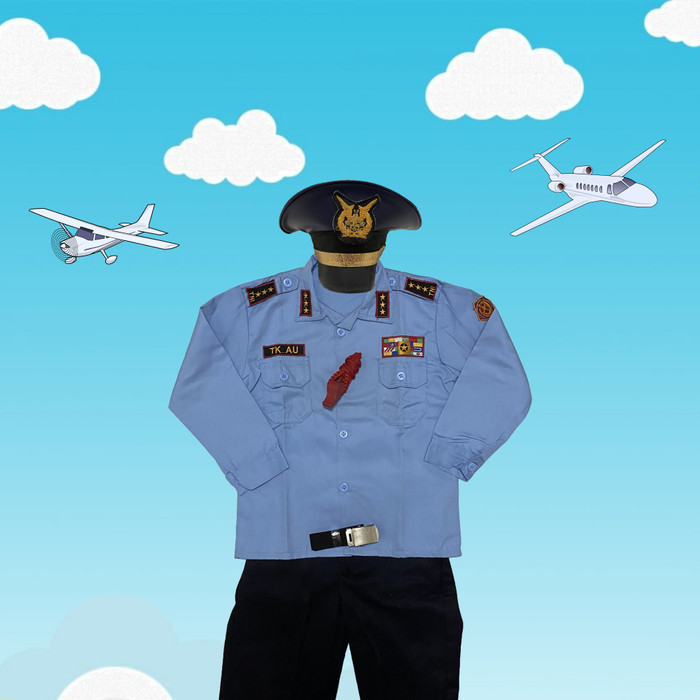 Seragam Tni Au Anak / Setelan Tni Au Anak / Baju Tni Au Anak