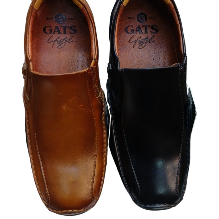 Sepatu Pantofel Kulit Pria Gats Cb 0101 Original New Model 2024