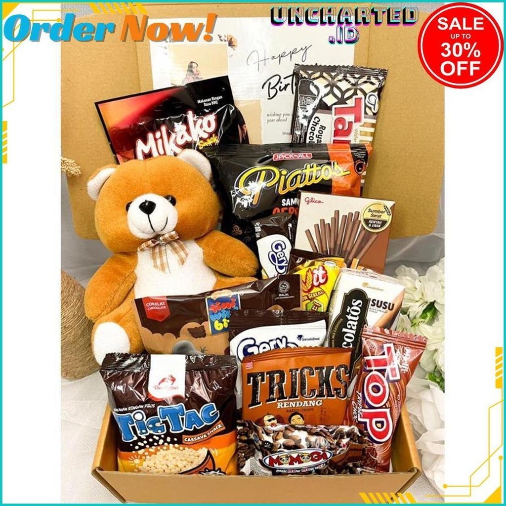 

Snack Box Kado Ulang Tahun / Hampers Snack Murah / Buket Snack / Buket Jajan / Kado Ulang Tahun / Hadiah Ulang Tahun / Hadiah Valentine / Kado Valentine / Kado Anniversary / Hadiah Anniversary / Hadiah Birthday / Hampers Cewek Gratis Ongkir
