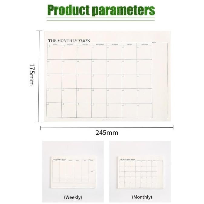 

Premium Planner Monthly Weekly The Times Agenda Memopad Buku Tulis Catatan High Quality