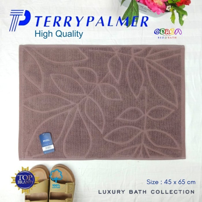 Keset Kaki Handuk Polos Hotel Zigzag Terry Palmer 45X65Cm - Coklat