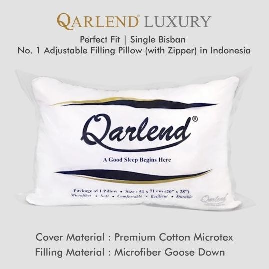 Bantal Hotel Empuk Crofiber Bulu Angsa Sintetis - Qarlend Luxury