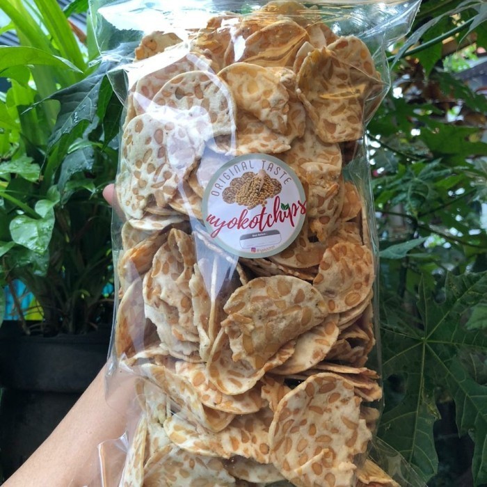 

PROMO Keripik Tempe Sagu Original Gurih Asin Snack NyokotChips 500gr