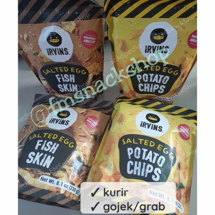 

NEW READY irvins salted egg fish skin / irvins salted egg potato chips