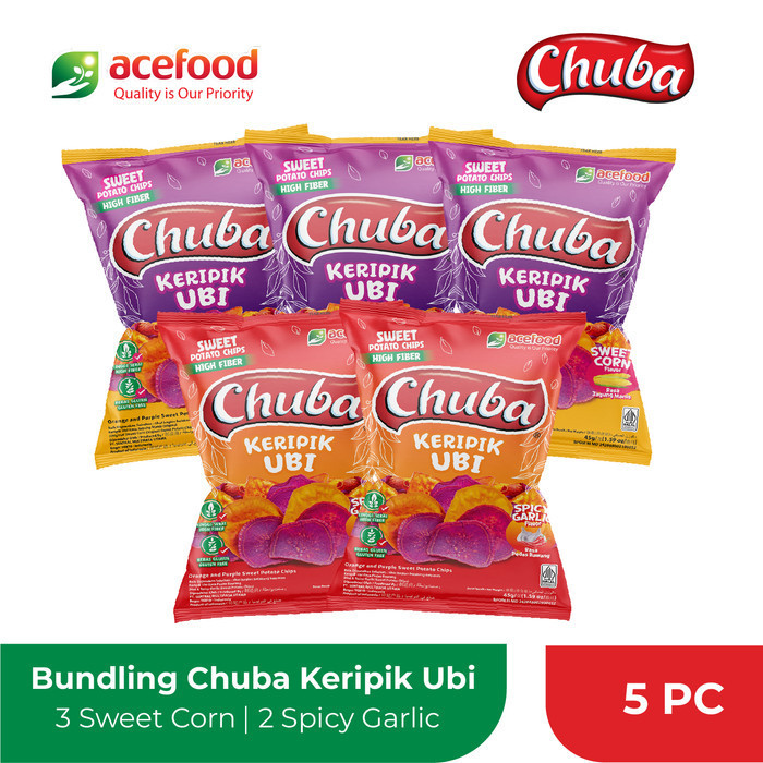 

BERMUTU Chuba Keripik Ubi Paket Ramean Isi 5 pcs