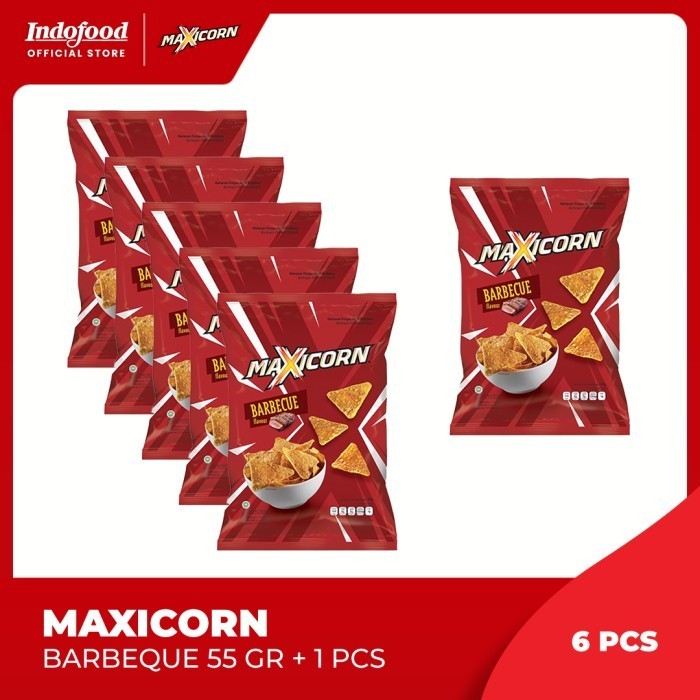 

KOMPLIT 5 Pcs - Maxicorn Barbeque 55 Gr + 1 Pcs