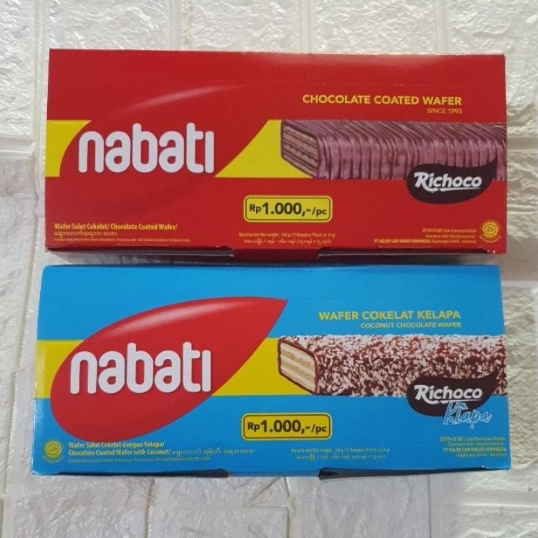 

NABATI Wafer Cokelat - Cokelat Kelapa 14gr Ecer Grosir