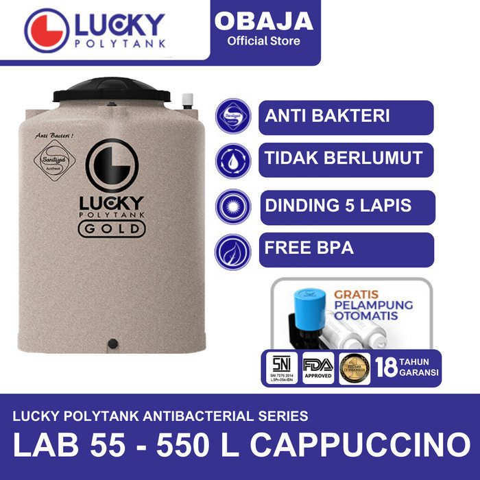 Lucky Polytank Toren / Tandon Air LAB 55 Lucky Polytank Cappucino