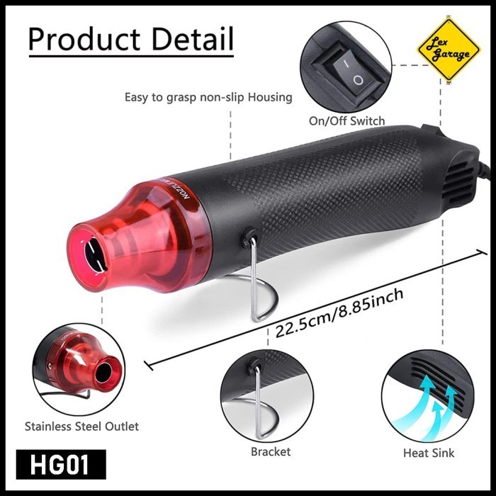 Heat Gun Hot Air Gun Heatgun Hotgun Low Watt Mini Blower Hp