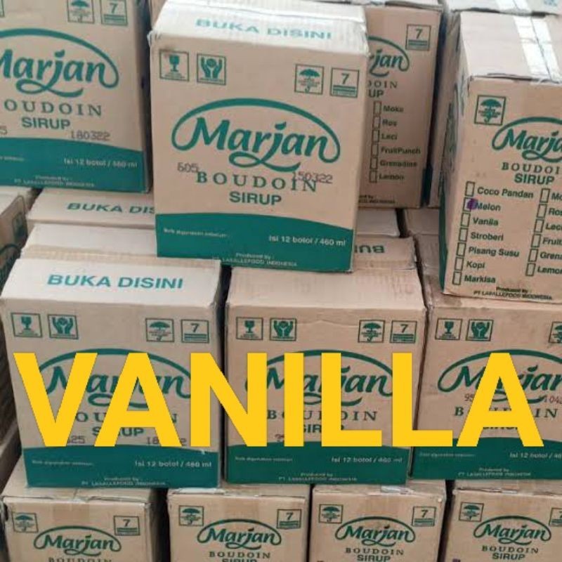 

Sirup Marjan vanila 12 botol