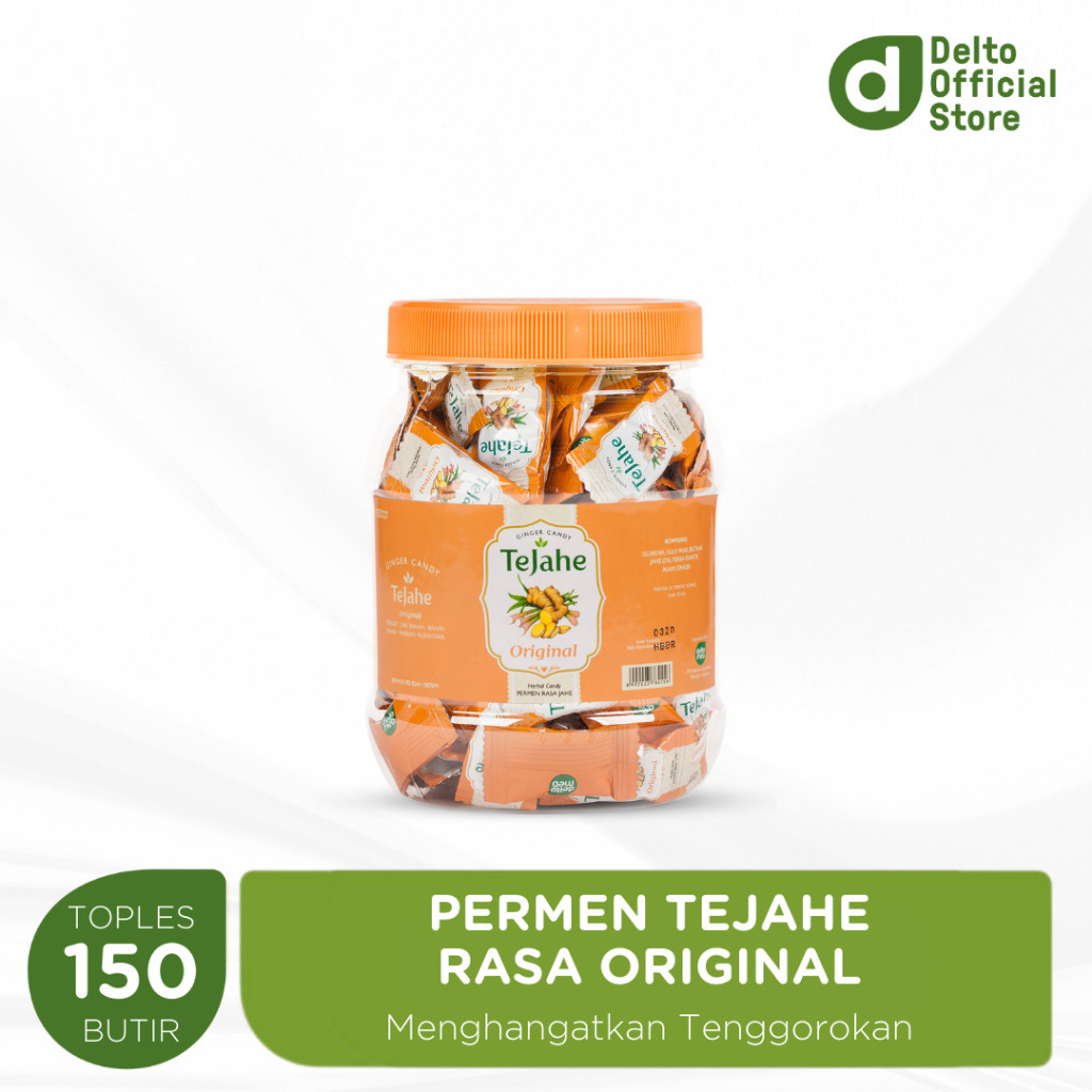 

Permen Tejahe Rasa Jahe Original Toples 150 Butir - Permen Jahe Menghangatkan Tubuh & Suasana yang Dingin