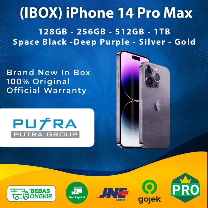 (IBOX) Apple iPhone 14 Pro Max ProMax 1TB 512GB 256GB 128GB Resmi TAM