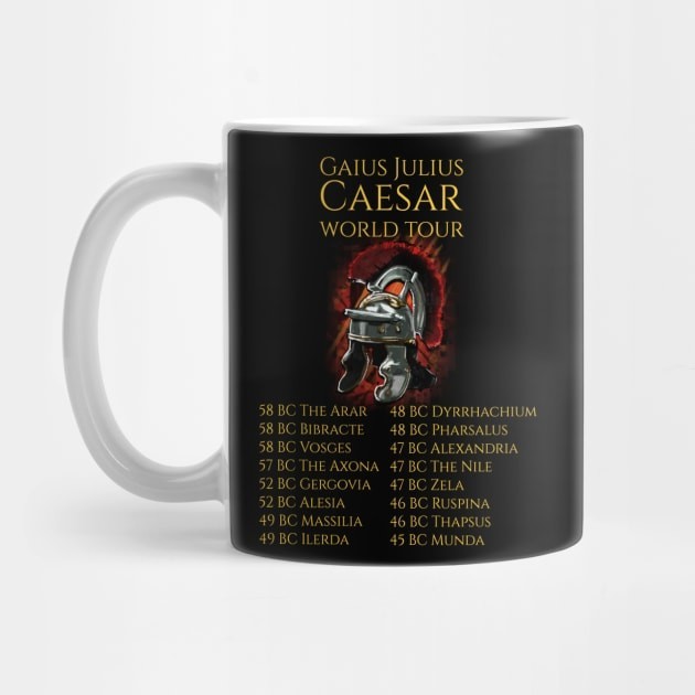 Mug Kopi Tur Dunia Gaius Julius Caesar Gaius Julius Caesar World Tour Coffee Mug