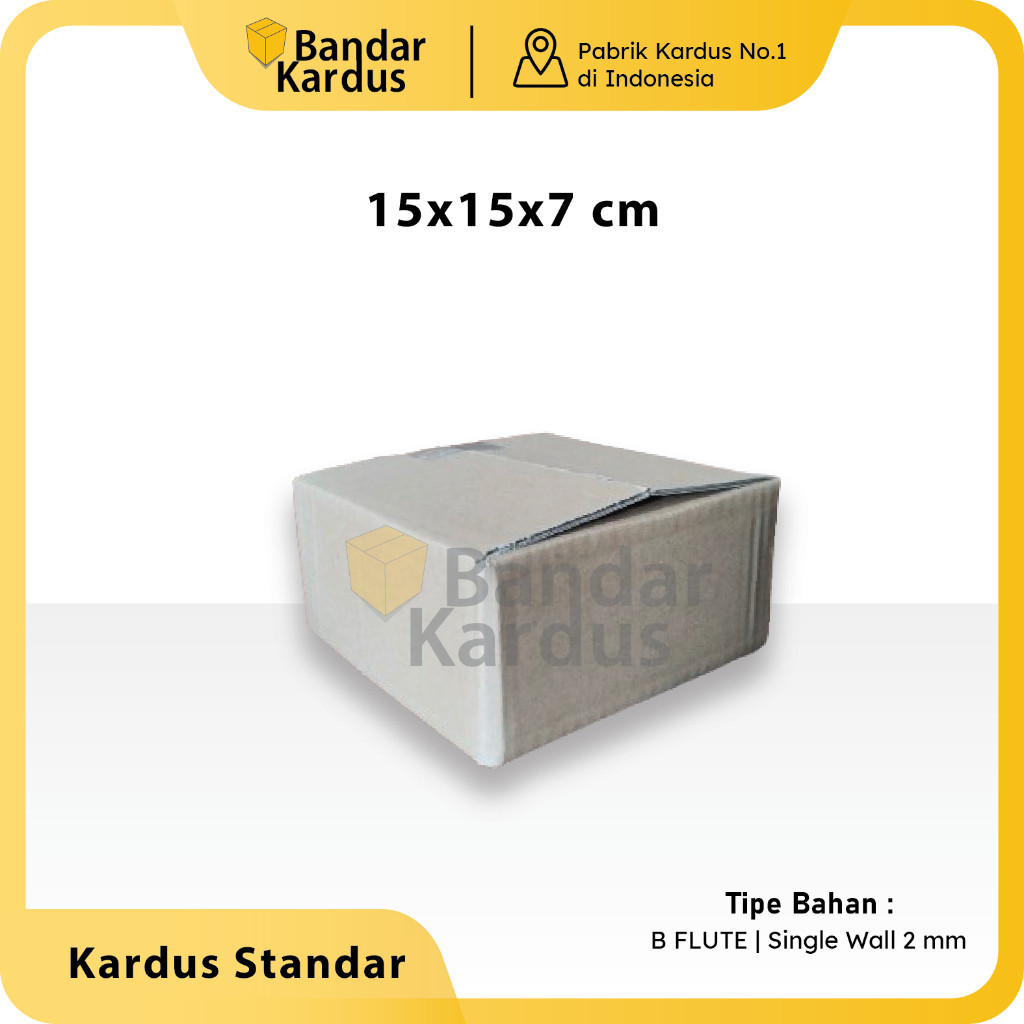 

Kardus Standar | Box Packing Multifungsi Uk 15x15x7 cm