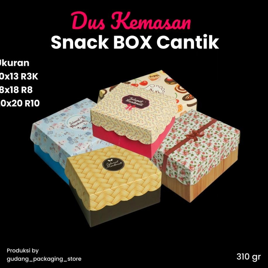 

100 Pcs / Box Sna/ Dus Sna / Dus Kue/ Box Kue /Bkc