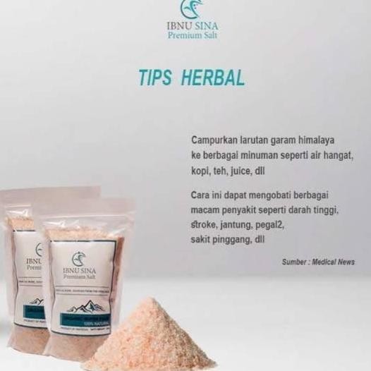 

(ASLI) garam himalaya ibnu sina 500gr/himalayan pink salt ibnu sina DS10