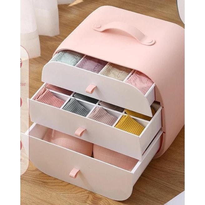Underwear Storage Box Rak Laci Yimpanan Pakaian Dalam