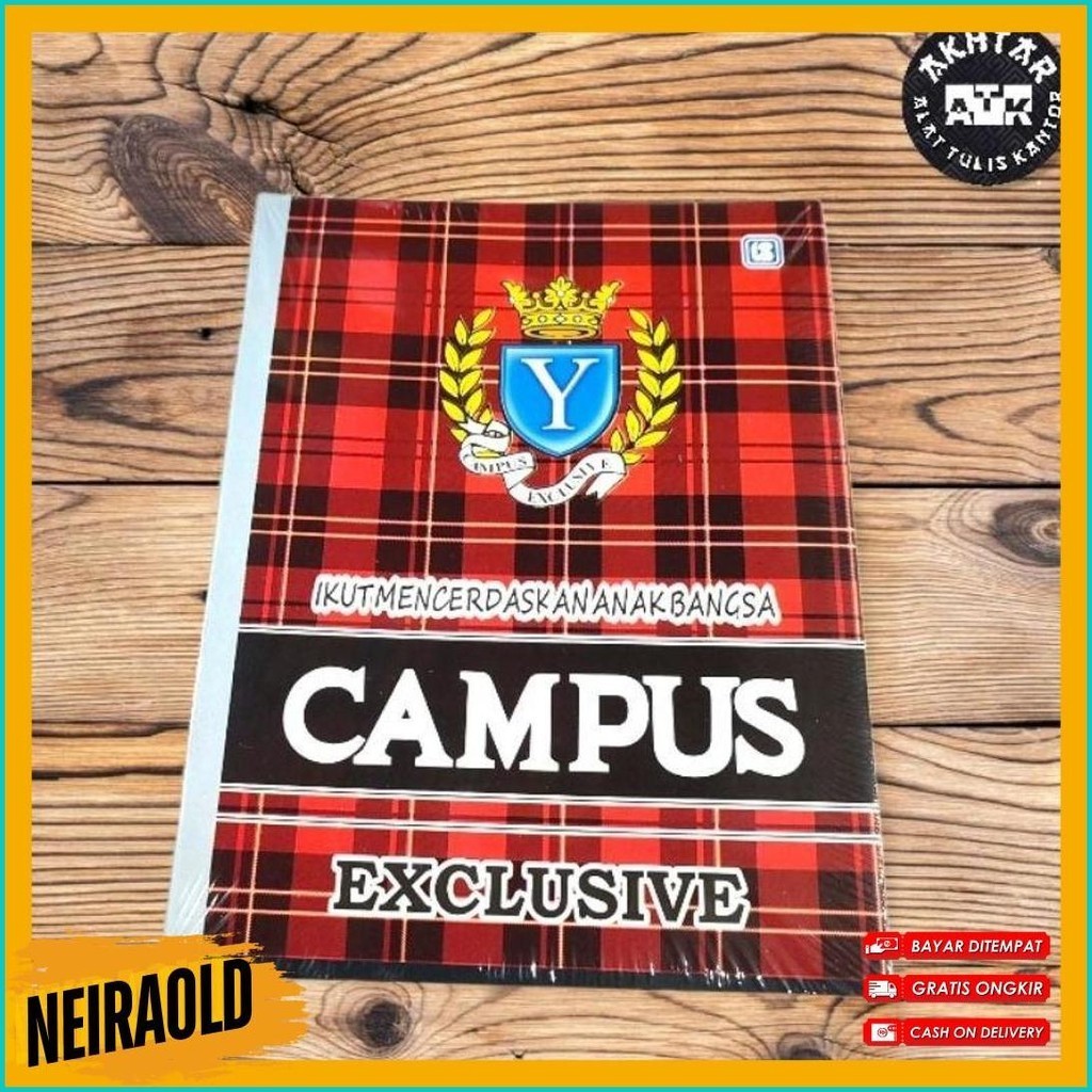 

Buku Tulis Campus Exclutive 38 (Ukuran Kecil) Boxy Jenius 42 (Ukuran Besar) (Murmer)