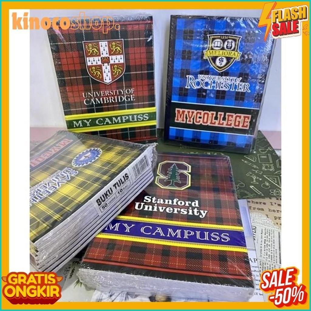 

[10 Buku] Buku Tulis Campus Murah 50 Lembar Dido Tipis Ekonomis (Lagi Rame)