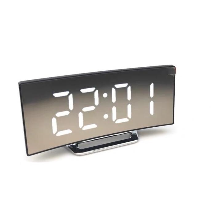 

Jam Meja Digital Led Weker / Digital Alarm Clock Mirror DT-6507 WHITE TD