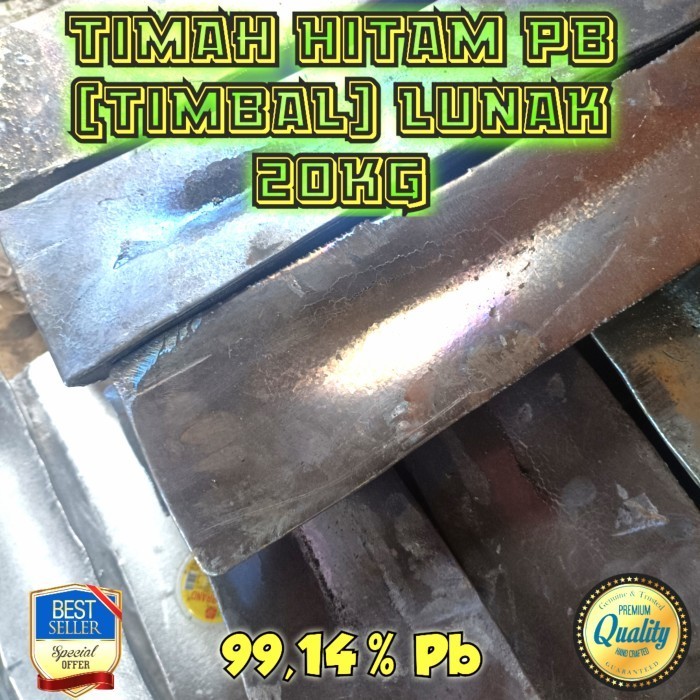 Timah Hitam Lunak (Pb) Batangan 20kg