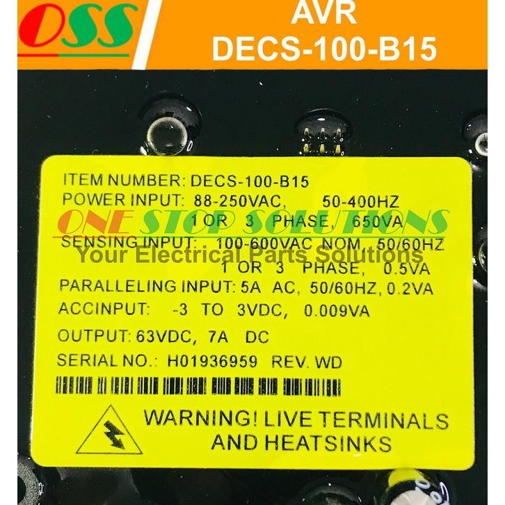 Avr Decs-100-B15 Decs 100 B15 Untuk Dinamo Genset Avr Generator
