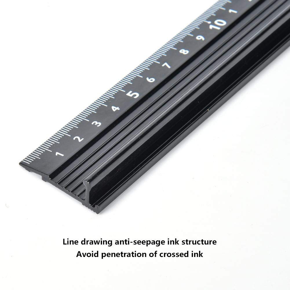 

rtc Penggaris Lurus Aluminum Alloy Multifungsi Anti Slip Untuk Pengerjaan Marking Safety Cutting