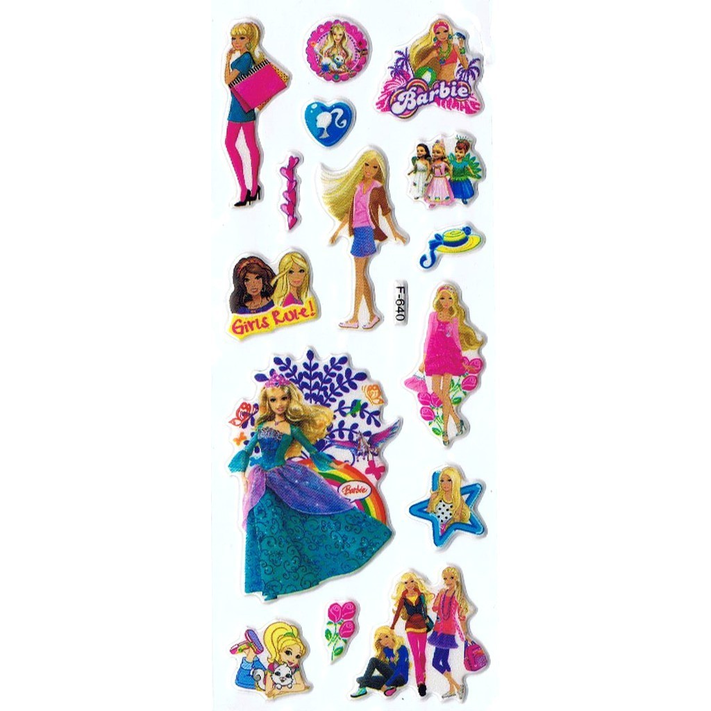 

SK479 Sticker Stiker Penghargaan Motivasi Anak Foam Emboss Barbie