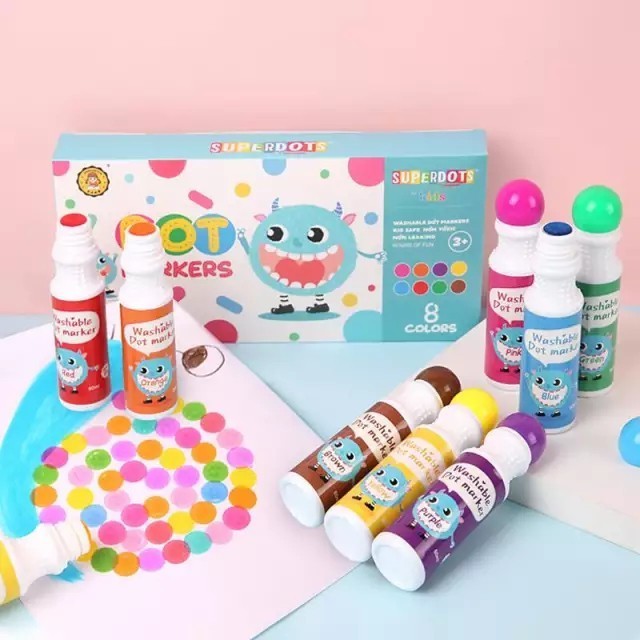 

Sarila Superdots Markers Spidol Dot Marker Anak Washable Non-Toxic