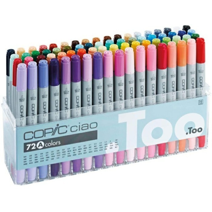 

Sarila Copic Premium Artist Markers - Ciao 72 Colors Set A . Spidol