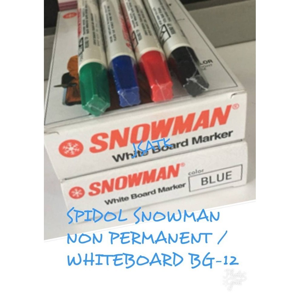 

Sarila Spidol Snowman Non Permanent / Whiteboard Tipe Bg12 Per Lusin