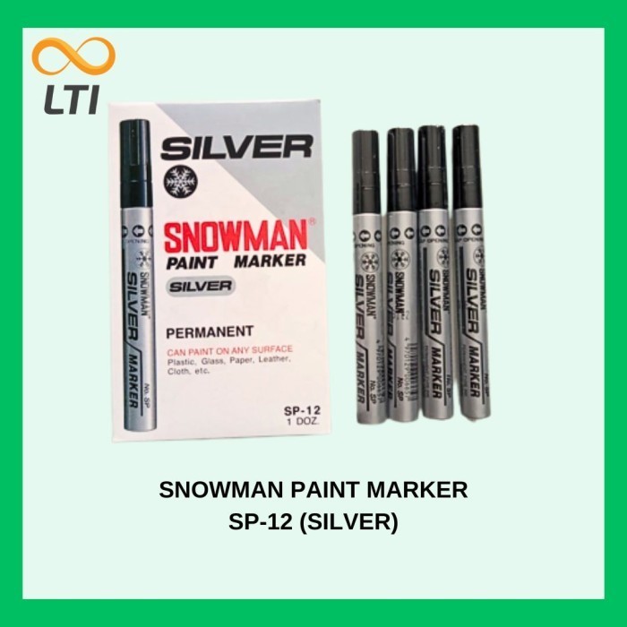 

Sarila Termurah !! Snowman Permanent Paint Marker / Spidol Sp-12 Medium