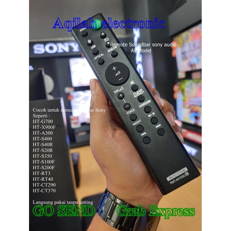 Remote soundbar Sony Audio home cinema system