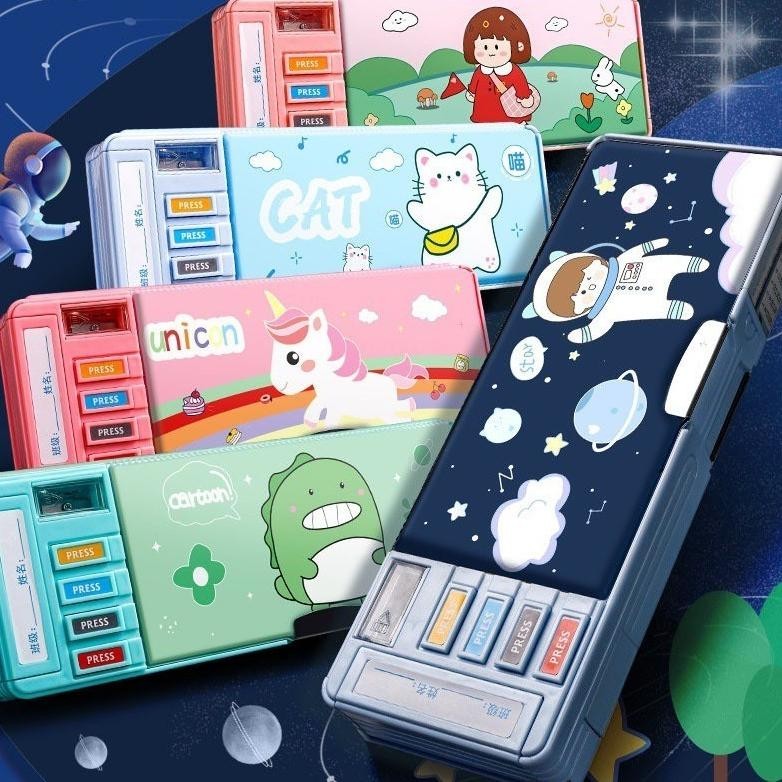 

Promo PuluzKotak Pensil Multifungsi Motif Unicorn / Dinosaurus / Astronot Untuk Anak Lengkap Peruncing Gunting Isolasi Penghapus Penggaris 8.8