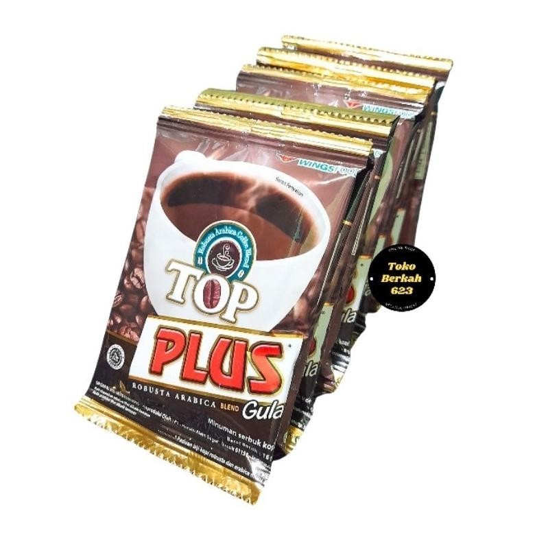 

New Produk Top Kopi Plus Gula 18Gr X 10 Sachet - Top Coffee .