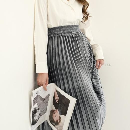 Rok Di Plisket Bludru / Rok Bludru Di / Rok Bludru Veet