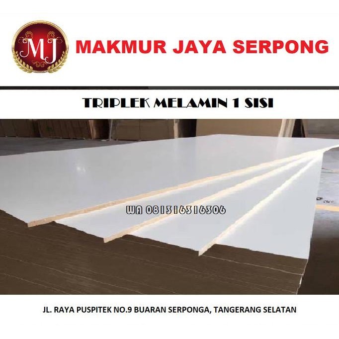 Sale Besar Tripmil Satu Sisi Sf 15Mm / Triplek Melamine